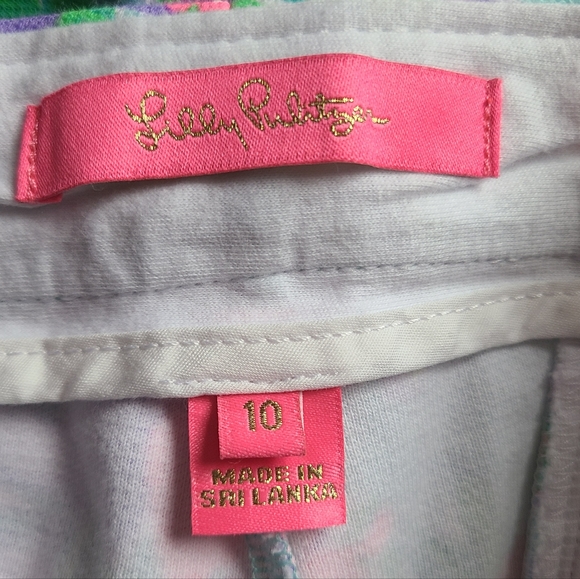Lilly Pulitzer Buttercup Shorts Size 10 Scalloped Preppy Floral Me And My Zesty - Picture 9 of 16